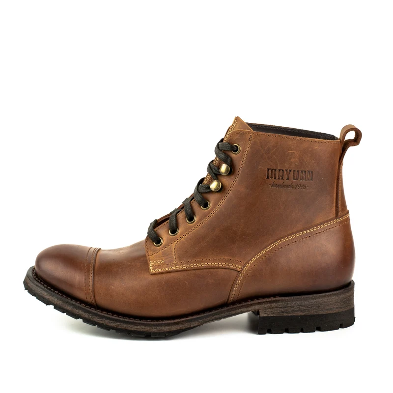 Urban-Schnürstiefel für Herren 2478 aus braunem Leder