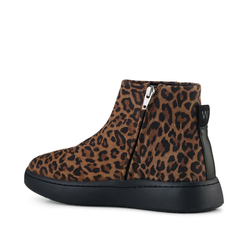 Abbi Suede Print - Leopard