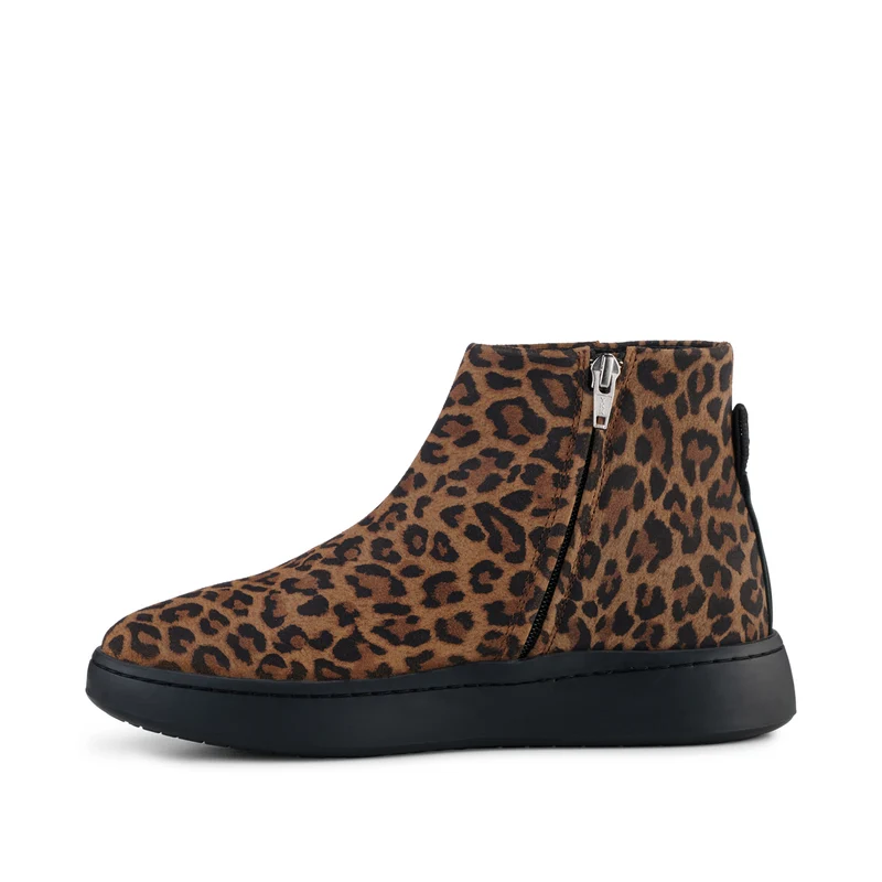 Abbi Suede Print - Leopard