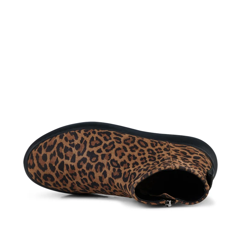 Abbi Suede Print - Leopard