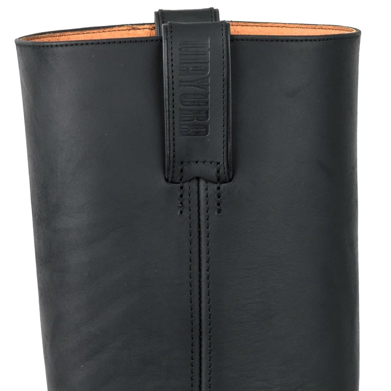 Herren- und Damen-Biker-Motard-Stiefel 1501-6 aus schwarzem Leder
