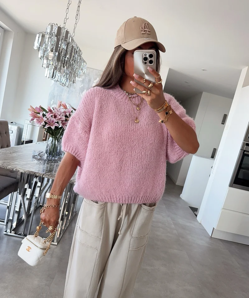 Kurzarm Strickpullover Nele Rosa