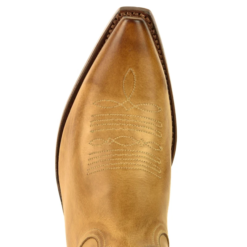 Country- und Western-Cowboystiefel für Damen 2536 Gelbes Leder