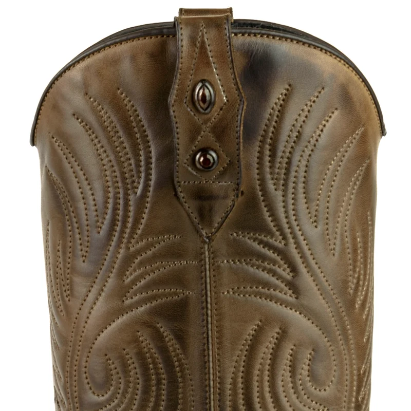 Damen-Cowboy-Country- und Westernstiefel 2536 aus braunem Leder