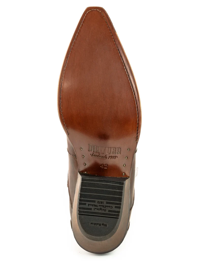 Cowboy Country Western Stiefeletten für Herren und Damen 1931 aus braunem Leder