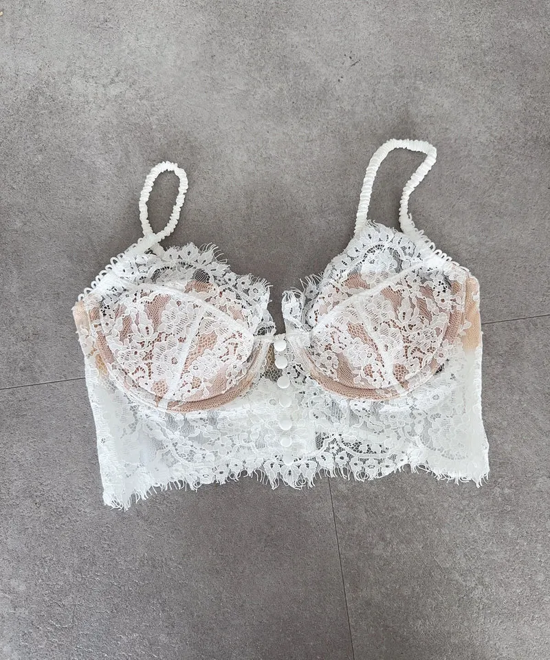 Bralette Audra Weiß