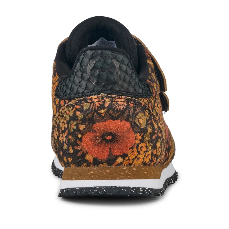 Ydun Suede Kids - Black Flower