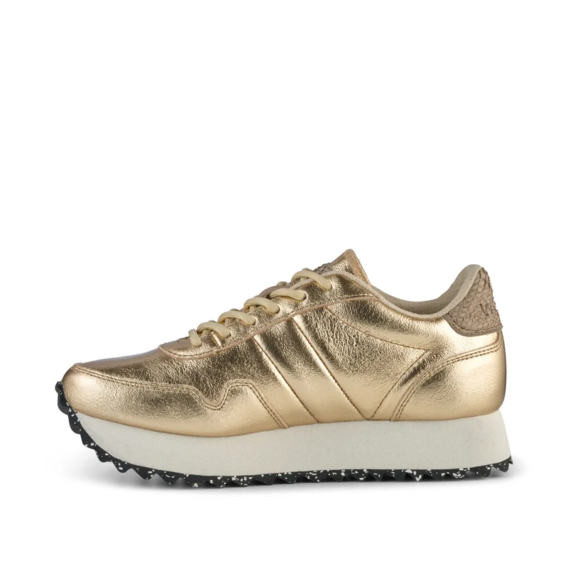 Nora III Plateau Metallic Leather - Gold