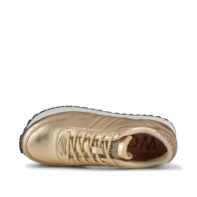 Nora III Plateau Metallic Leather - Gold