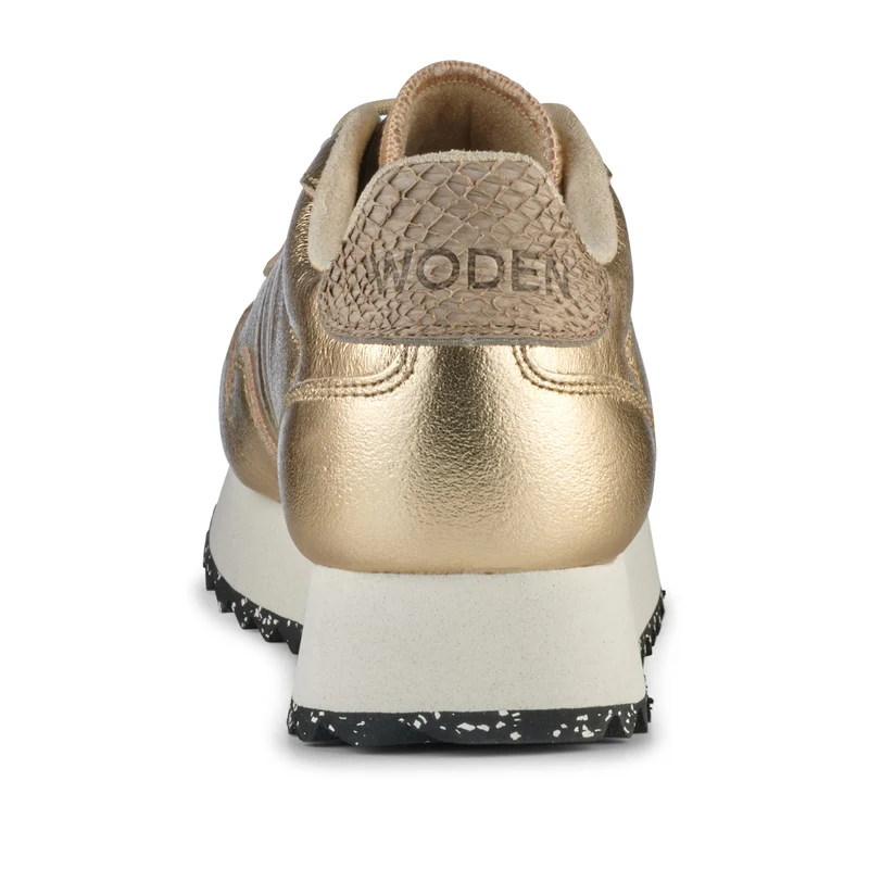 Nora III Plateau Metallic Leather - Gold
