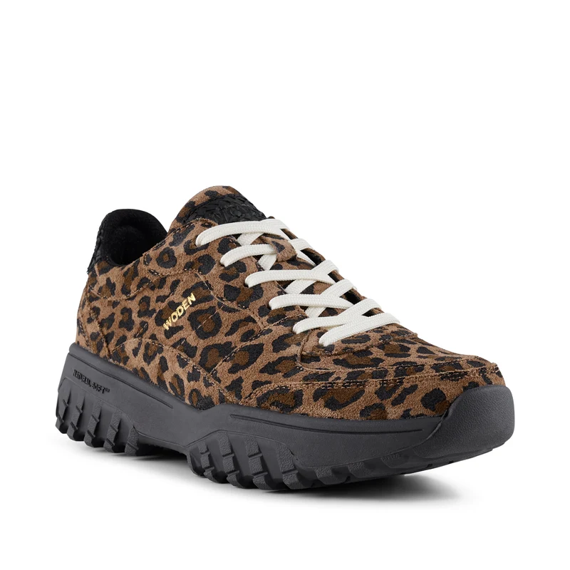 Trine Suede Print - Leopard