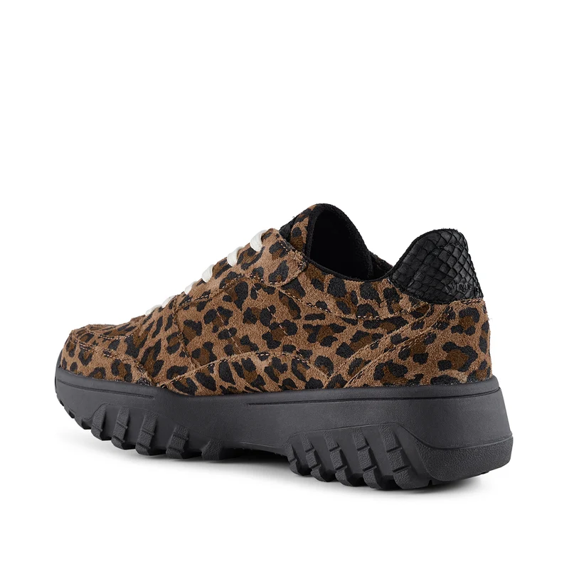 Trine Suede Print - Leopard
