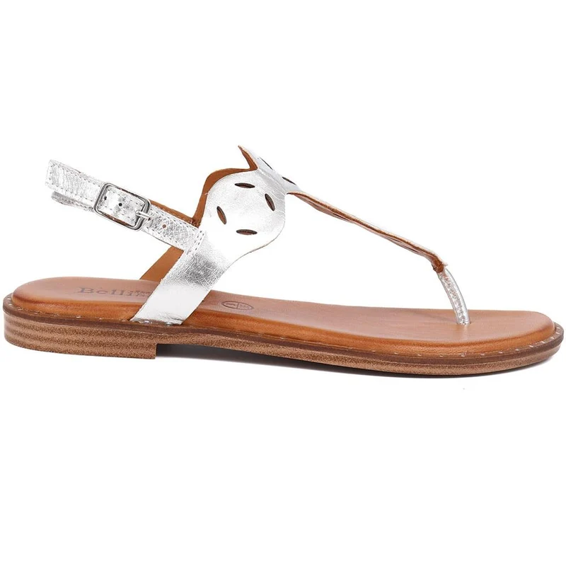Flat Toe-Post Sandals - BELMETIN39029 / 325 681 - Silver