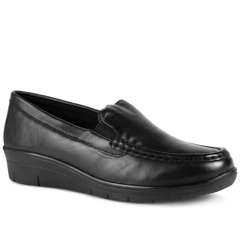 Smart Wedge Heel Moccasins - DDIN44000 / 329 714 - Black