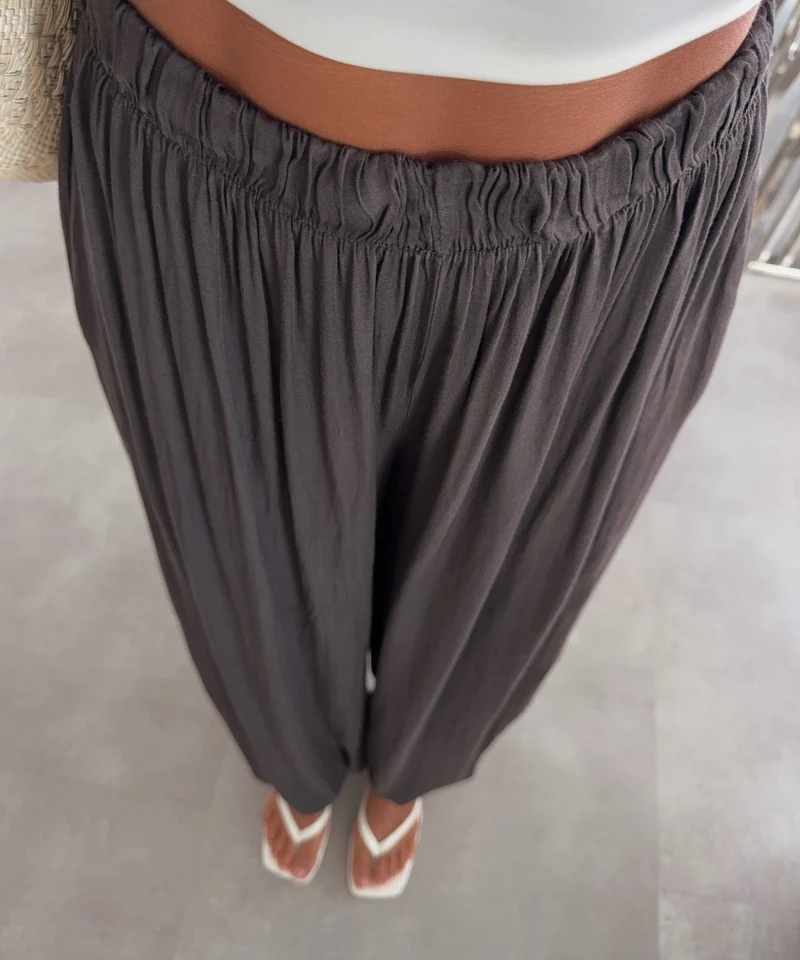 Viscose Haremshose Sula Braun