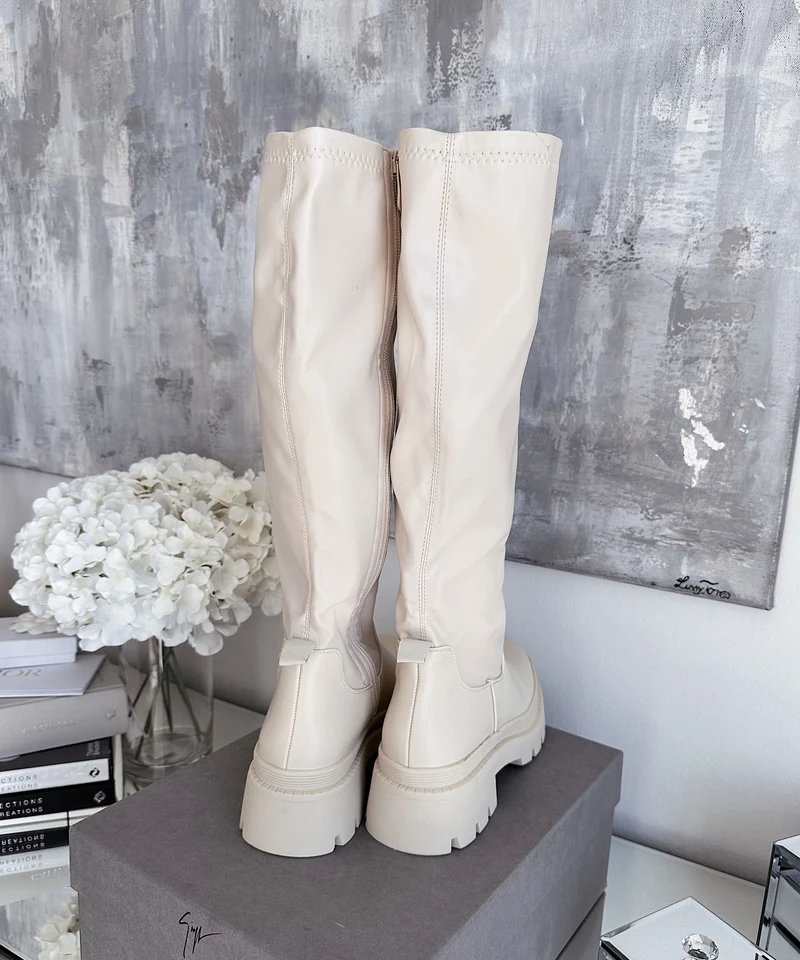 Stiefel Kinley Beige