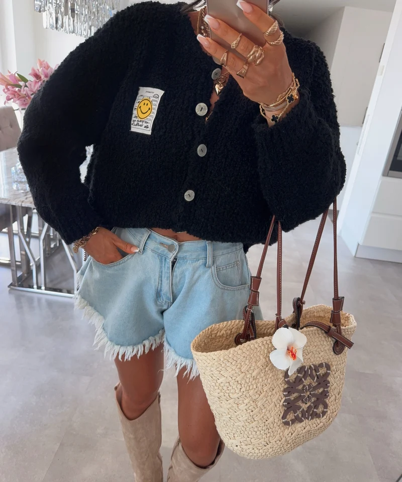 Boucle Cardigan Lalya Schwarz