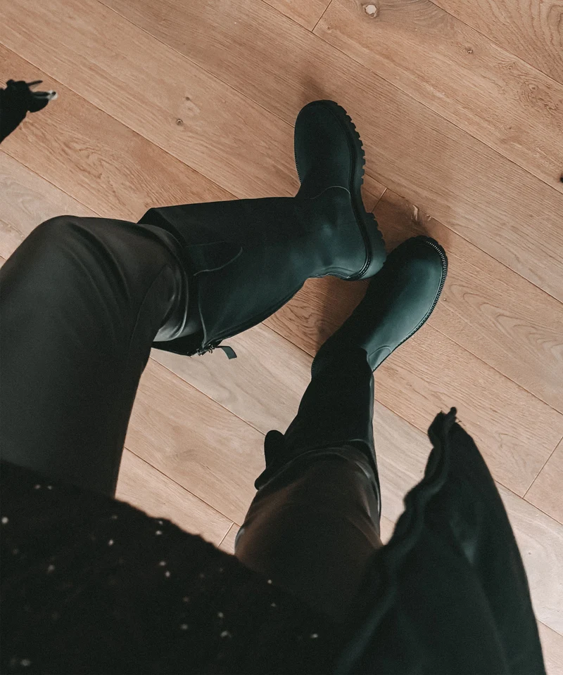 Stiefel Larifa Mattschwarz