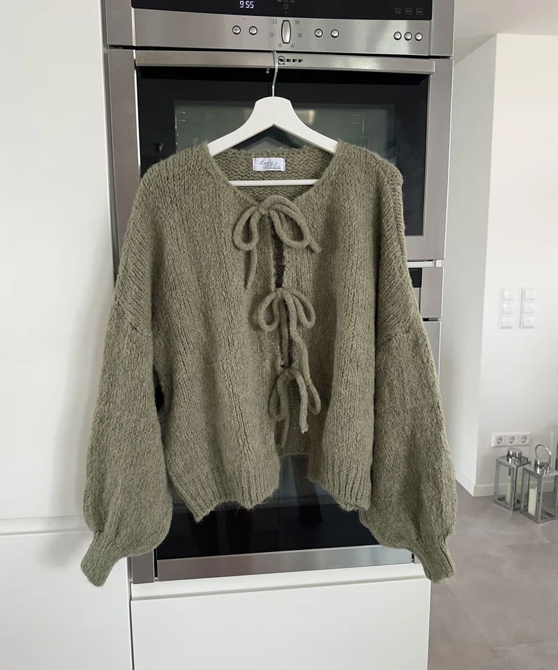 Cardigan Schleife Fia Khaki