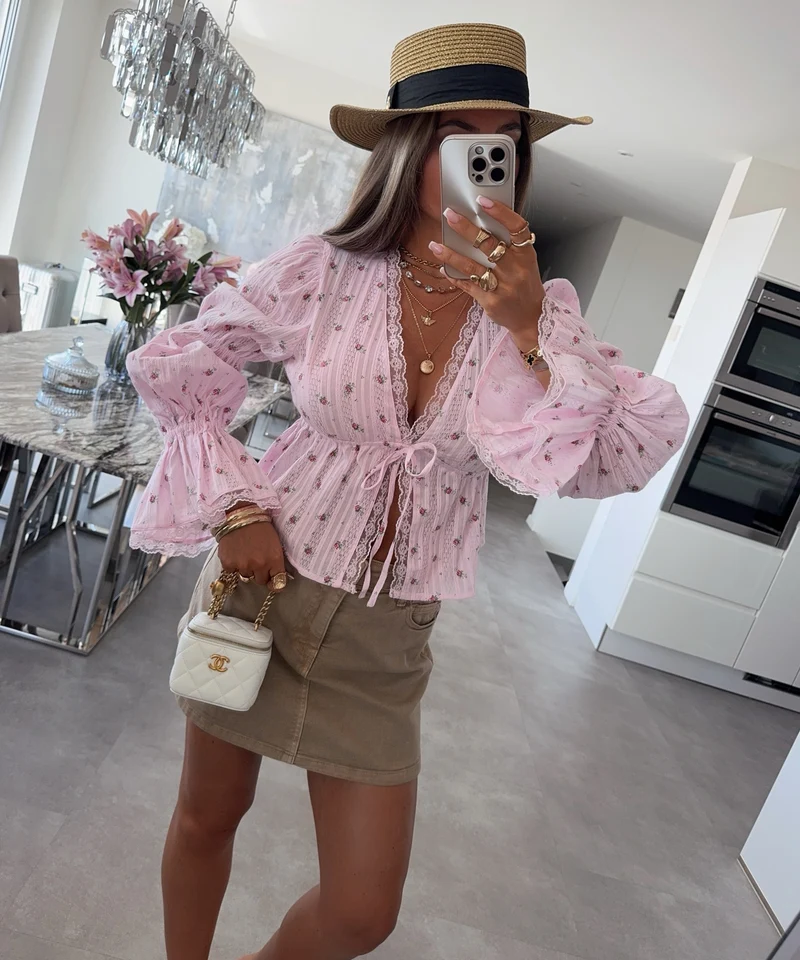 Bluse Neya Rosa