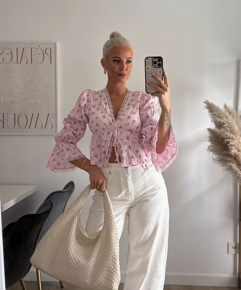 Bluse Neya Rosa