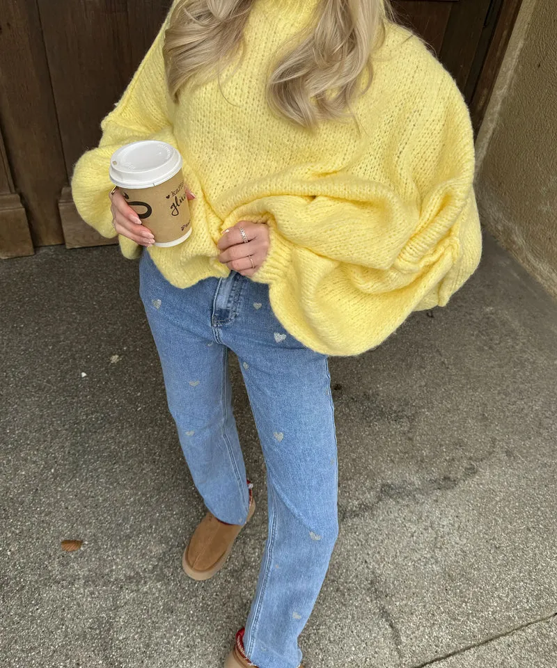 Oversize Pullover Nata Gelb