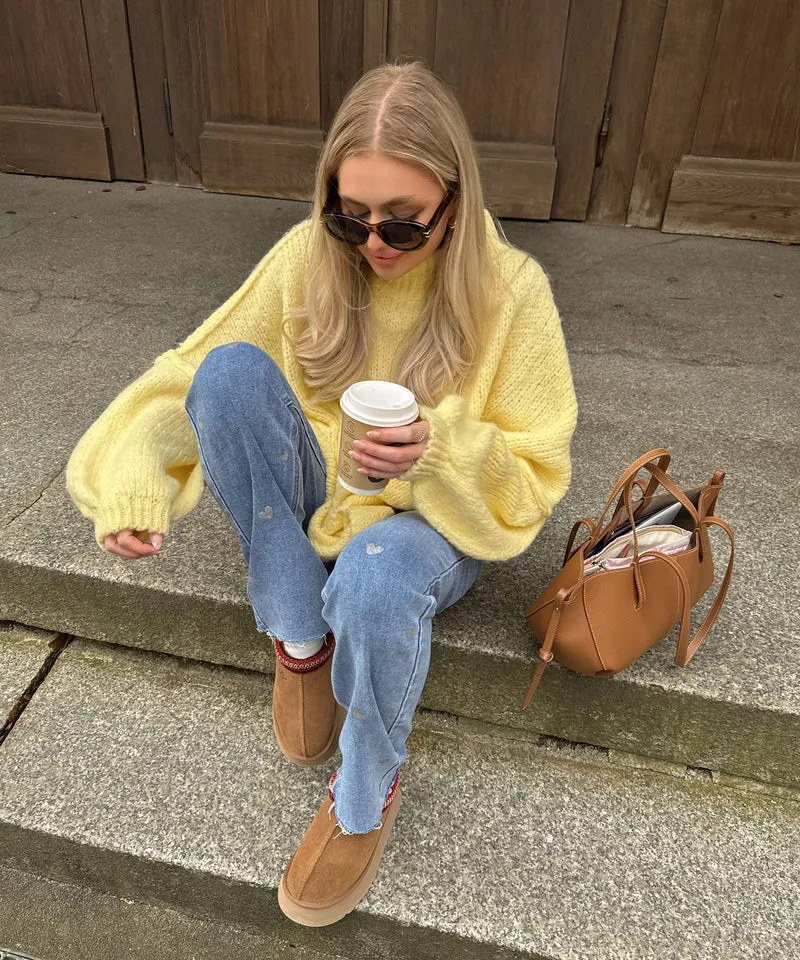 Oversize Pullover Nata Gelb