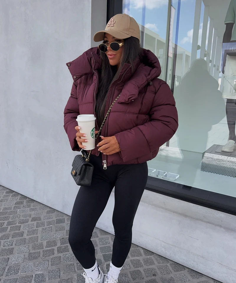 Steppjacke Stella Weinrot