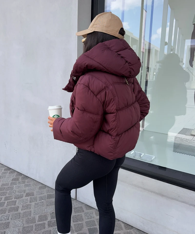 Steppjacke Stella Weinrot