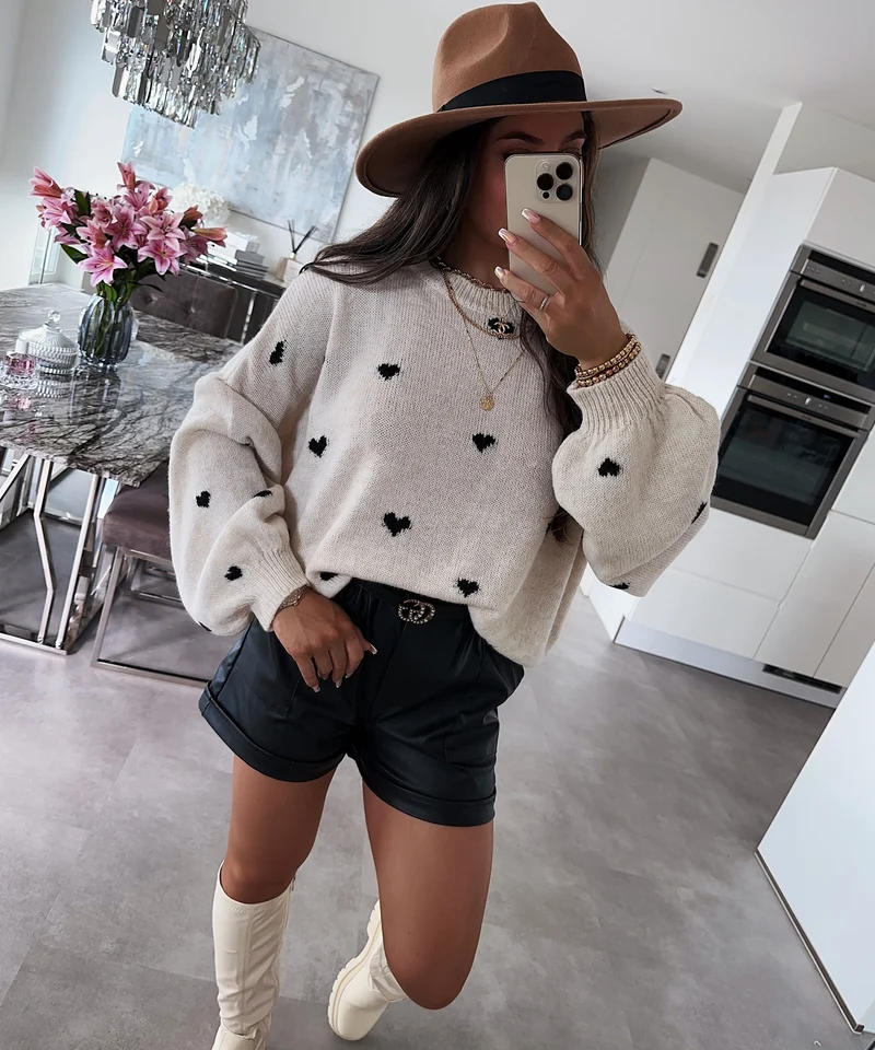 Leder Shorts Malaysia Schwarz