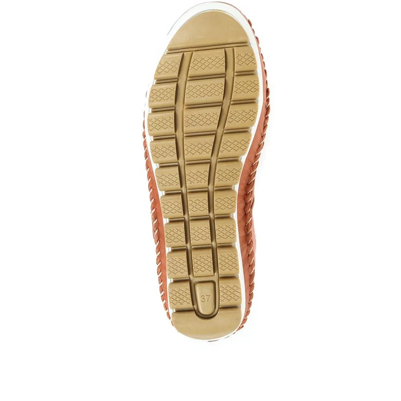 Leather Touch Fastening Mary Janes - SIMIN31005 / 318 210 - Tan