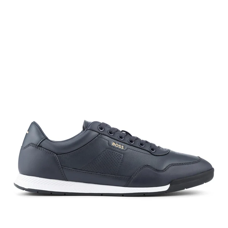 Boss Leather OrthoLite Trainers - HUGO41508 / 327 626 - Navy