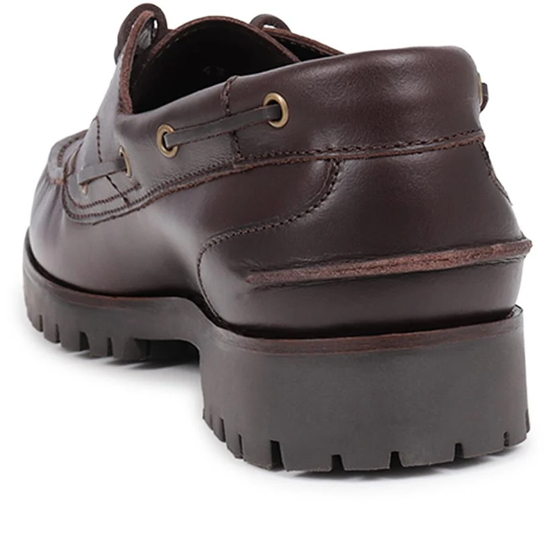 Pickering2 Leather Boat Shoes - PICKERING2 / 325 137 - Dark Brown