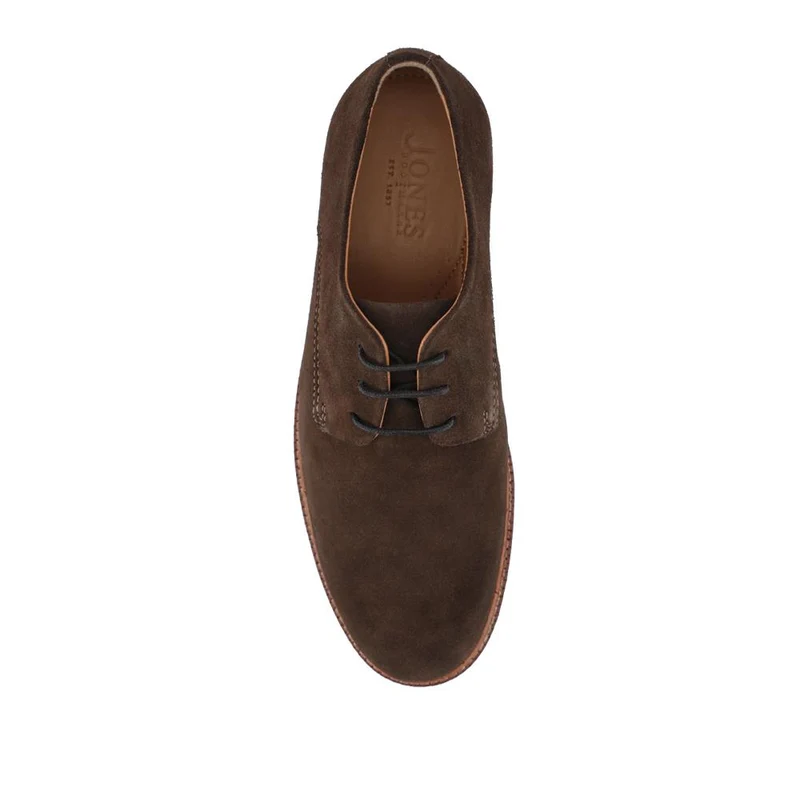Lance Suede Leather Casual Lace Up Shoes - LANCE / 328 072 - Dark Brown Suede