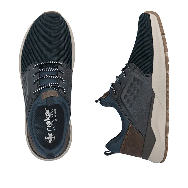 Rieker Herren-Slipper in Überweite | Blau