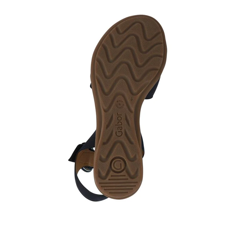 Marion Gabor Leather Dual-Fasten Sandals - GAB41527 / 327 034 - Navy