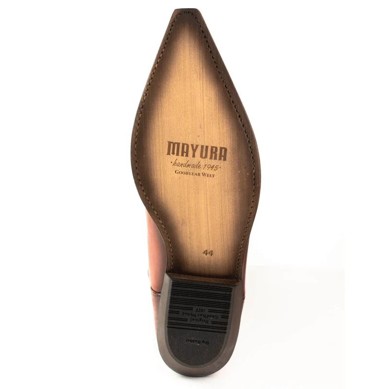 Country- und Western-Cowboystiefel 1920 aus Leder in Orange für Herren und Damen