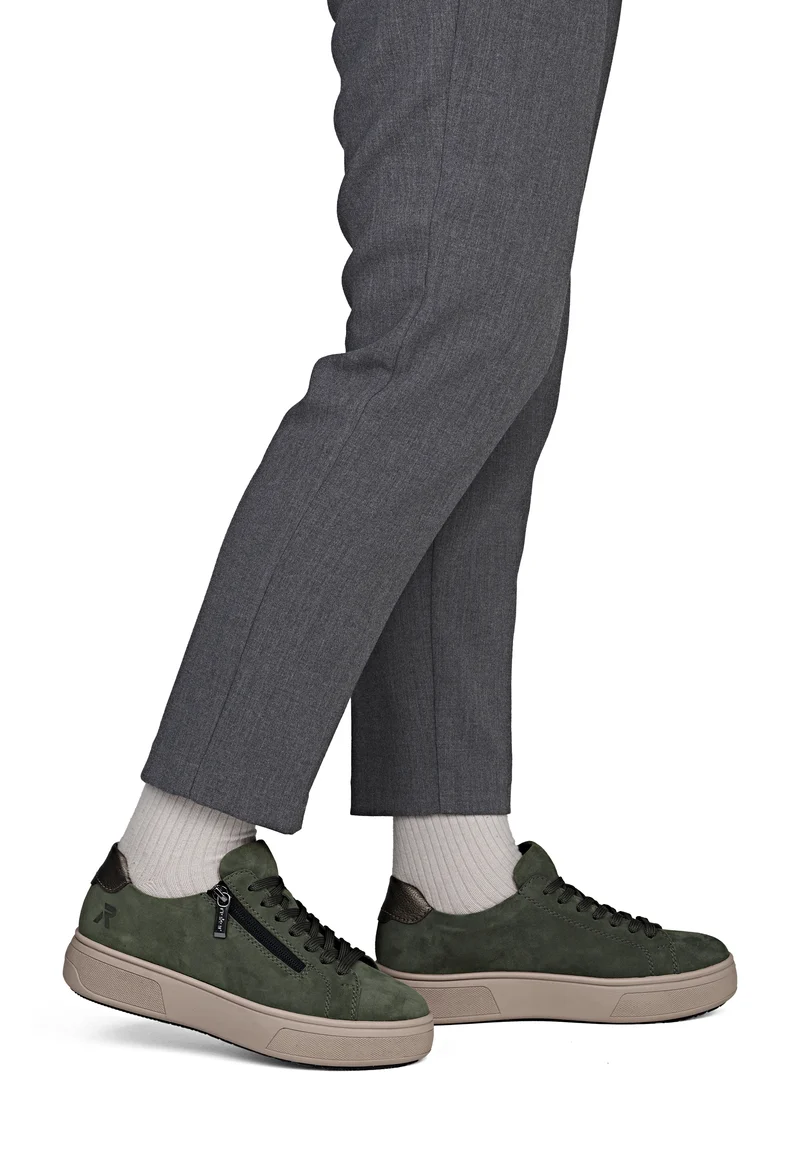 Rieker Damen-Plateau-Sneaker | Grün
