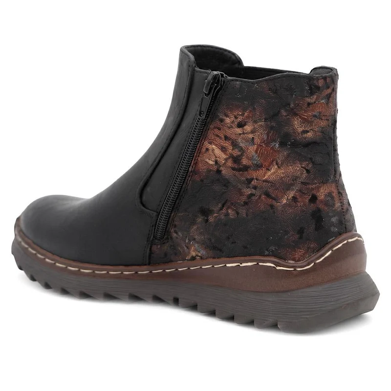 Slip On Elasticated Ankle Boots - LECHE44014 / 329 974 - Black