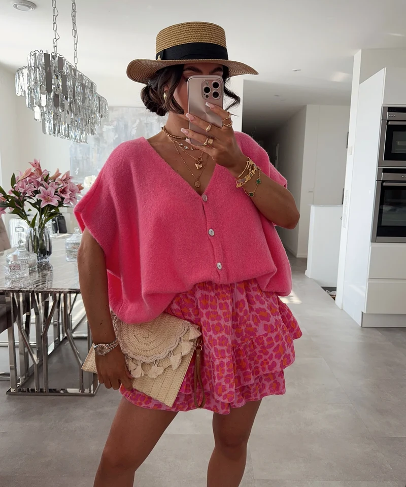 Musselin Hosenrock Alexis Leo Pink