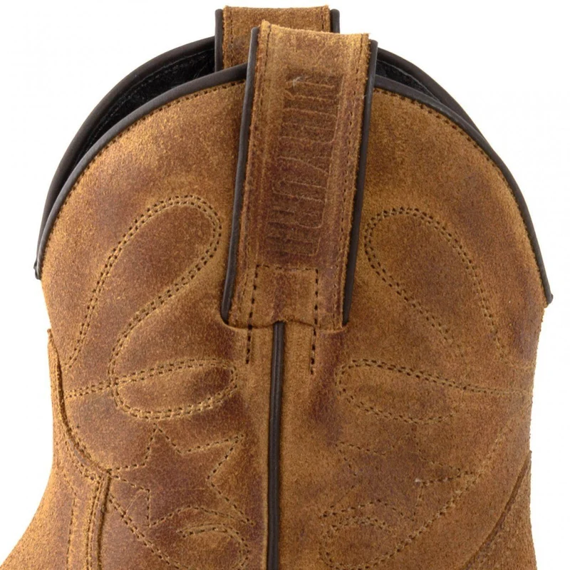Damen-Cowboy-Country- und Western-Stiefeletten 2374 aus Kamelleder