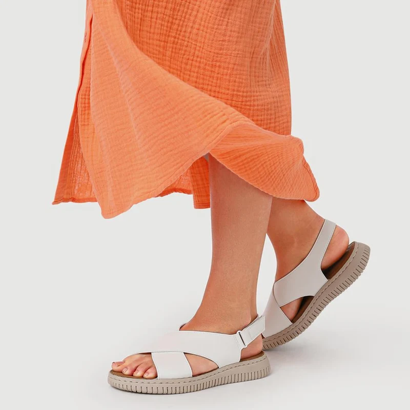 Flexible Touch-Fastening Sandals - BAIZH41025 / 327 250 - White