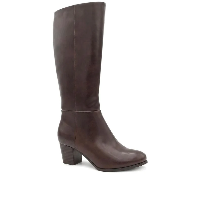 Western Heel Zip Up Long Boots - SANYI44024 / 329 993