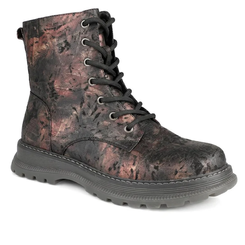 Fashionable Lace Up Ankle Boots - LECHE44007 / 329 751