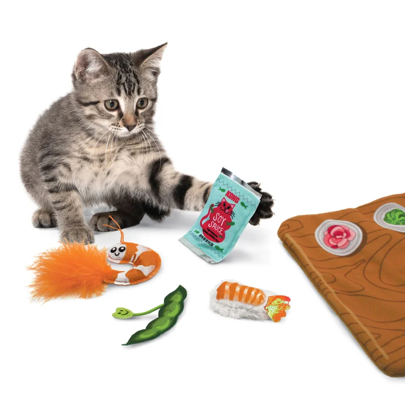 Katzenspielzeug KONG® Pull-A-Partz™ Sushi