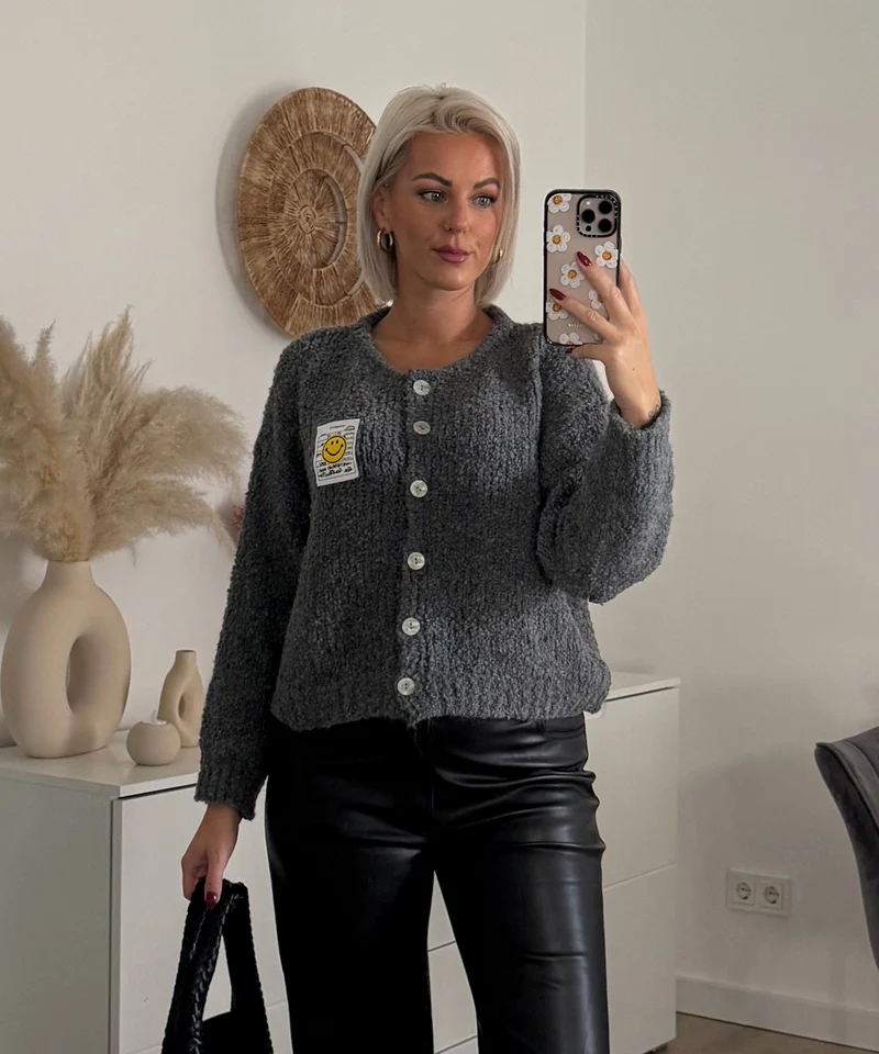 Boucle Cardigan Lalya Grau