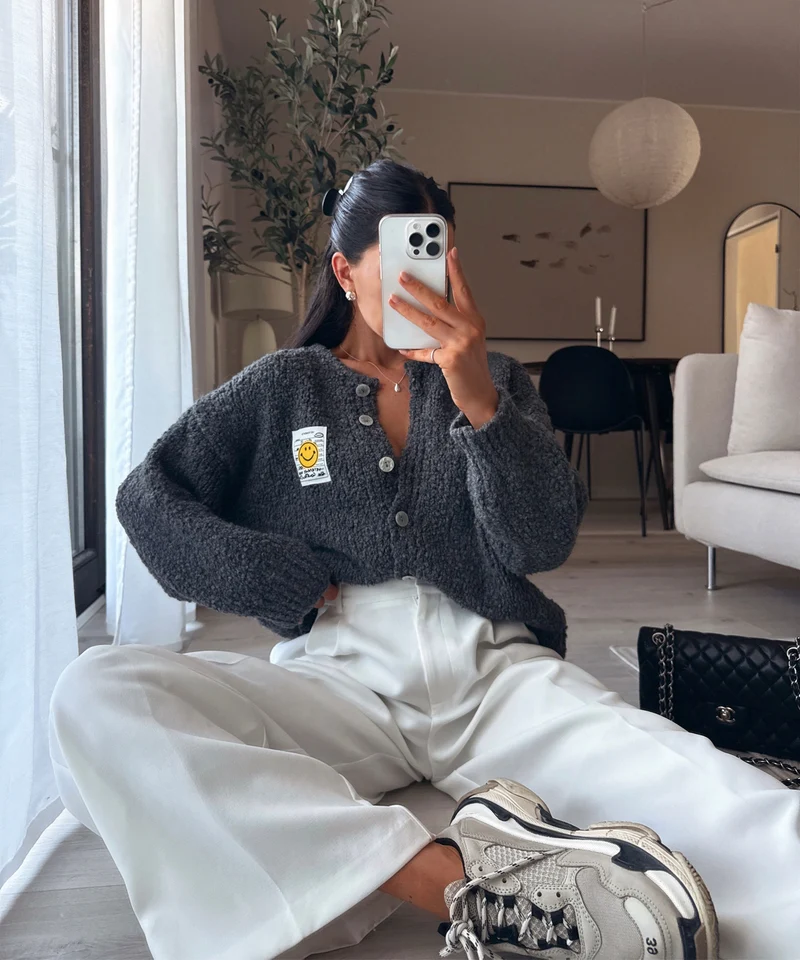 Boucle Cardigan Lalya Grau
