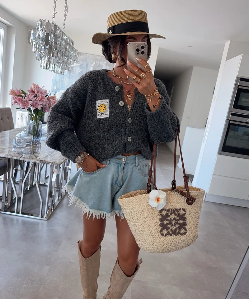 Boucle Cardigan Lalya Grau