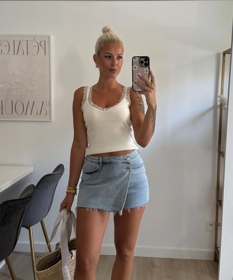 Jeans Hosenrock Calia Blau