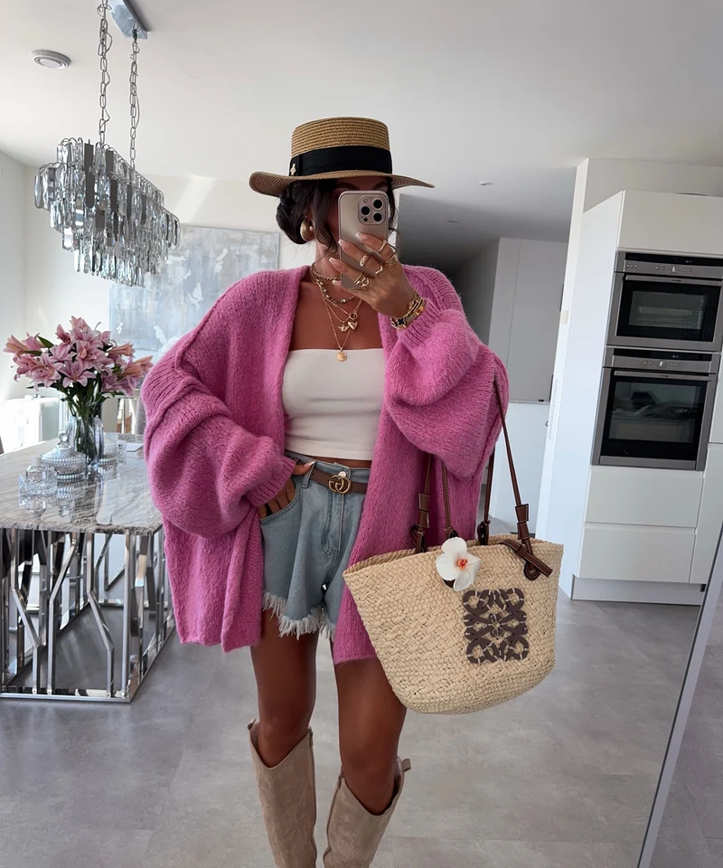 Cardigan Ray Pink